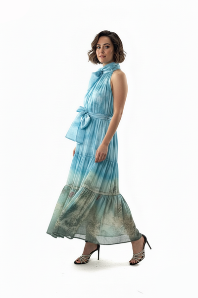 C3412 TIERED MAXI DRESS