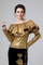 C3514 METALLIC OFF SHOLDER TOP