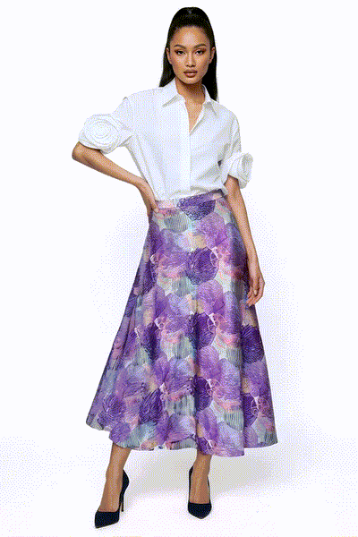 3172 A LINE LILAC SKIRT