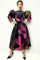T25032 MUTTON SLEEVE DRESS