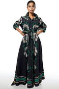E8038 FLORAL SHIRT DRESS