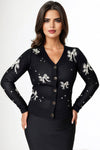 SK017 BOWTIE CARDIGAN SWEATER