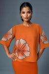 NY0015 CRINKLED RHINESTONE TOP (ORG, BRN)