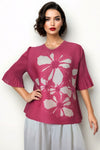 NY0025 PLEATED SLEEVE CRINKLED TOP