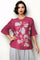 NY0025 PLEATED SLEEVE CRINKLED TOP