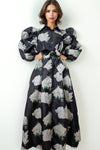 VX2023 PUFF SLEEVE BUTTON DOWN DRESS