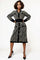 LS65059 V NECK MIDI SWEATER DRESS