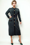 LS65065 ROUND NECK SWEATER DRESS