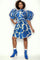 A94065 PRINTED MIDI DRESS (RED, BLK, BLUE)