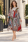 N2502 PAISLEY PRINT CRINKLED DRESS