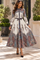GF1237 BUTTON DOWN PAISLEY MAXI DRESS