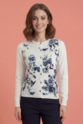 SK027 FLORAL BUTTERFLY CARDIGAN SWEATER