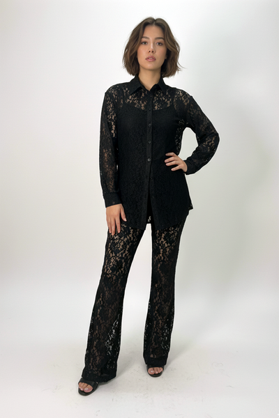 GF1141 LACE CO-ORD TOP/PANT SET