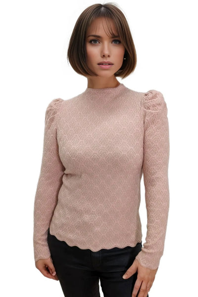 LS63022 SWEATER (PINK, BLUE, BEIGE)