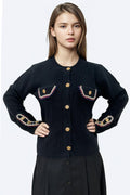 SA5030 SWEATER TOP (BLK, WHT)