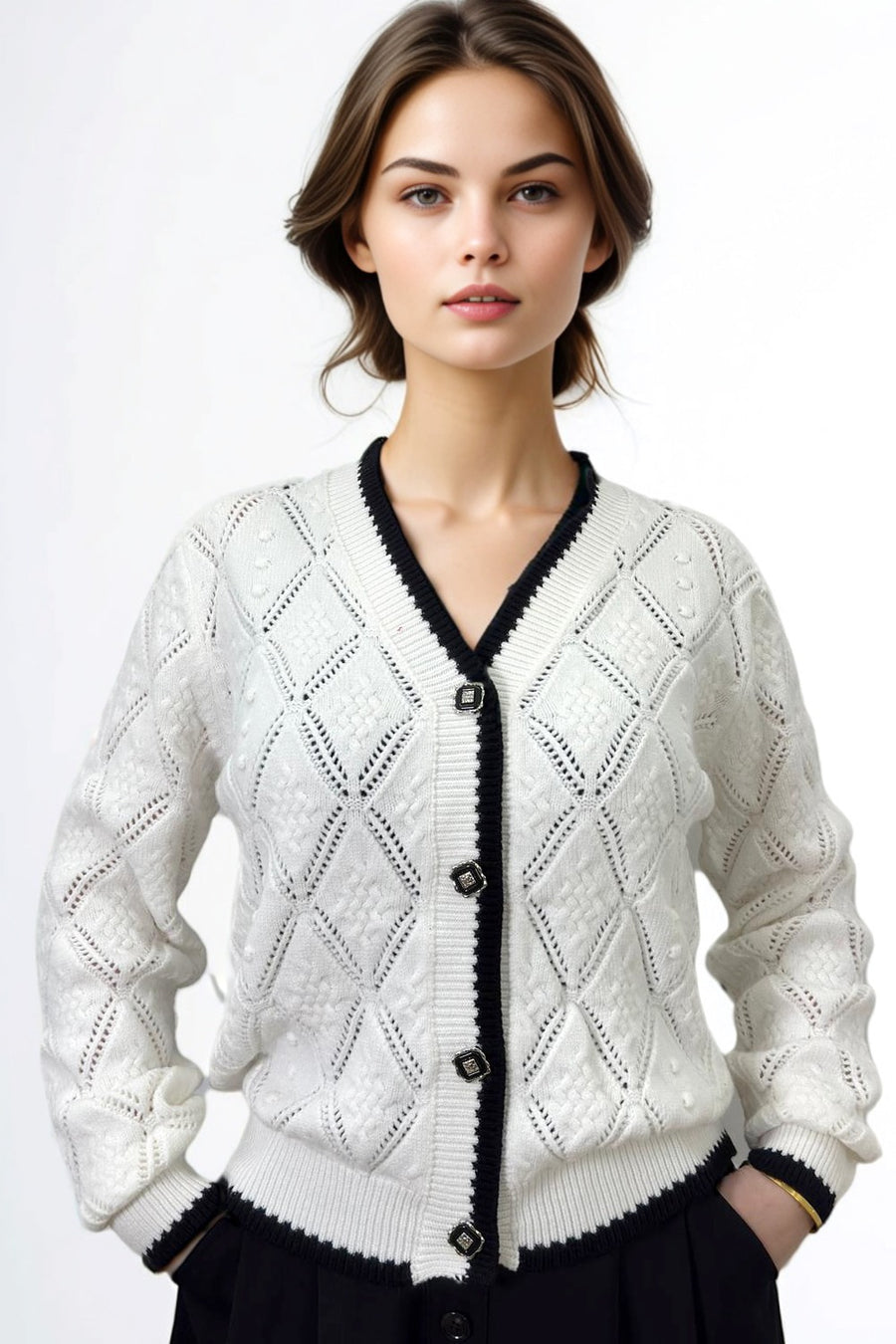 JS0003 DELUXE SOFT CARDIGAN SWEATER