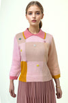 LS65025 COLOR BLOCK SWEATER