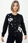 H5835 FLORAL CARDIGAN SWEATER