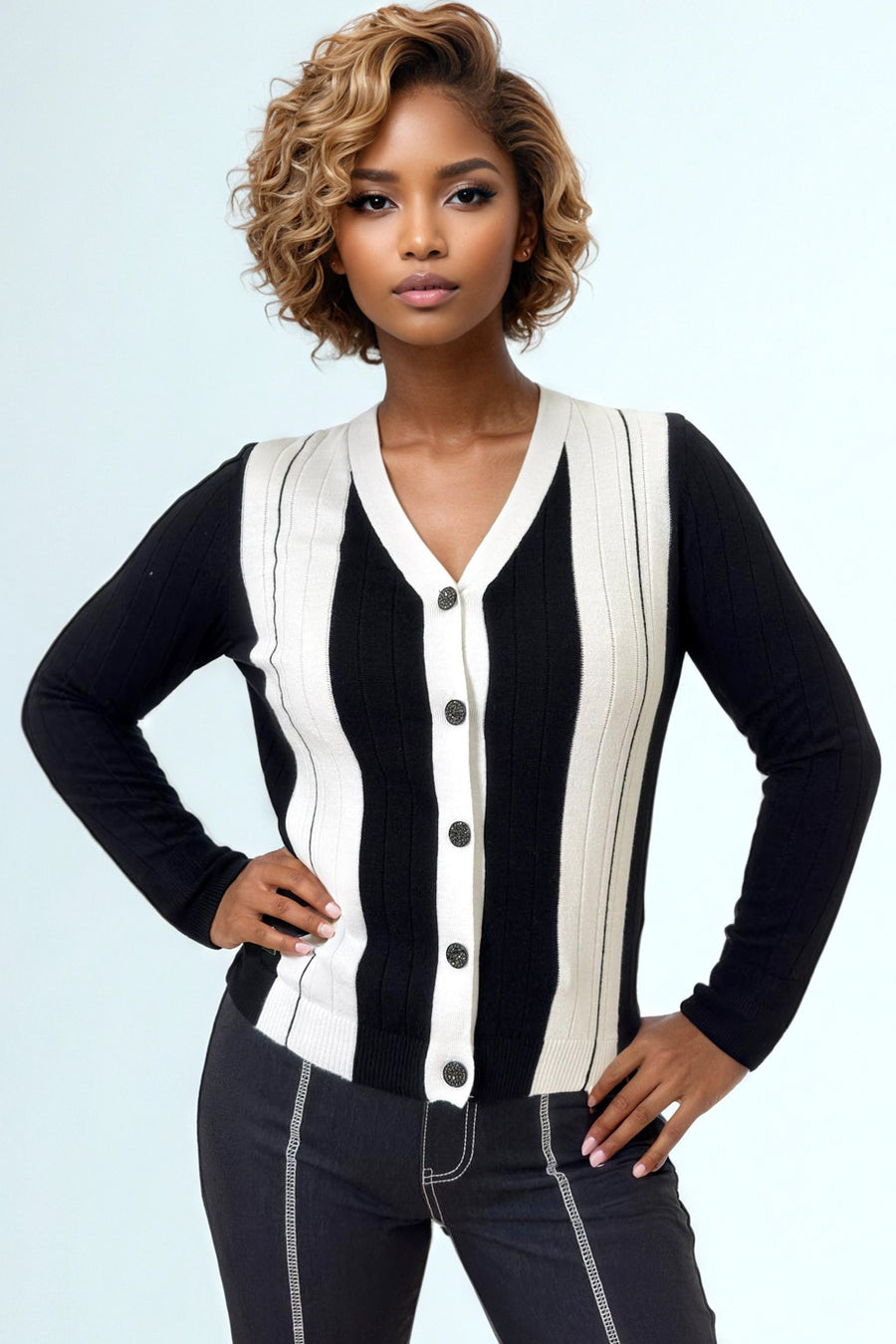 LS65033 CARDIGAN SWEATER