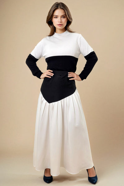 X7788W FLARED SKIRT