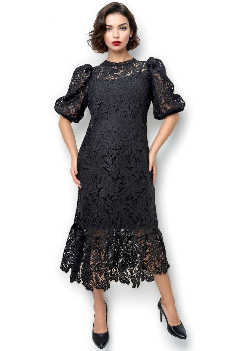 S3052 LACE DRESS