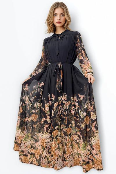 X7816 FLORAL PRINT DRESS