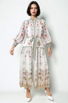 GF1115 FLORAL PRINT MAXI DRESS