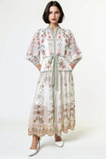 GF1115 FLORAL PRINT MAXI DRESS