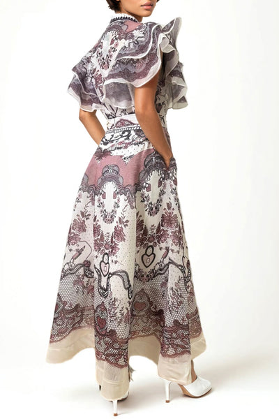 GF1106 FLORAL TOP / SKIRT SET