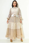 GF1093 PEARL TIERED DRESS
