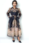 GF1131 BUTTON DOWN FLORAL DRESS