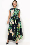 T8336A CAP SLEEVE DRESS