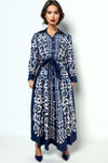 E7214 FLORAL BUTTON-DOWN DRESS