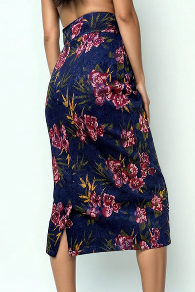 A90081 FLORAL SKIRT