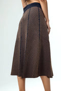 F21018 CHEVRON PRINT KNIT SKIRT