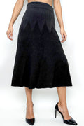 SK21022 RIBBED KNIT SKIRT (BLK, CAMEL)