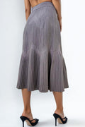 F21023 RIBBED KNIT SKIRT
