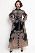 B1074 BUTTON DOWN FLORAL DRESS