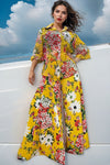 A93007 FLORAL HIDE LEG PANT / TOP SET