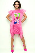 S2320A TULLE T-SHIRT DRESS