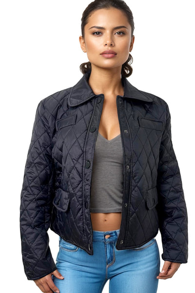 S3063 QUILTED SNAP JACKET