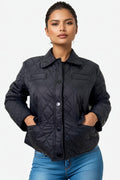 S3063 QUILTED SNAP JACKET