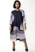 N1045 CRINKLED MIDI DRESS (S, XXL)