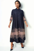 N1044 BUTTON DOWN CRINKLED DRESS (XXL ONLY)