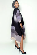 N1045 CRINKLED MIDI DRESS (S, XXL)