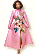 A95119 FLORAL BUTTON-DOWN DRESS