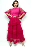 NY0010 TIERED TULLE RUFFLE SKIRT
