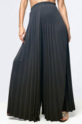 NY0019 PALAZZO PLEATED PANTS (BLK, WHT)