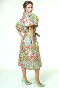 S3077 DOUBLE BREASTED MIDI DRESS