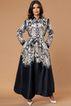 A95113 ABSTRACT PETAL MAXI DRESS